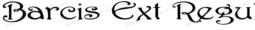 Barcis Ext Regular字体转换